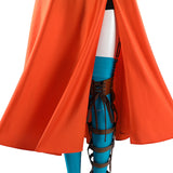 The Bride 2026 Movie Ada Cosplay Costume Orange Satin Dress Halloween Outfit Becostume