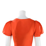 The Bride 2026 Movie Ada Cosplay Costume Orange Satin Dress Halloween Outfit Becostume