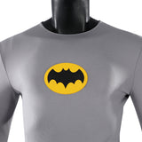 1966 Adam West Batman Cosplay Costume Retro Batsuit Halloween Outfit Becostume