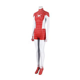 Spider-Man Mary Jane Watson Earth-18119 Crimson She-Devil Cosplay Costume Halloween Jumpsuit