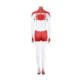Spider-Man Mary Jane Watson Earth-18119 Crimson She-Devil Cosplay Costume Halloween Jumpsuit