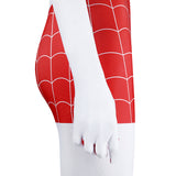 Spider-Man Mary Jane Watson Earth-18119 Crimson She-Devil Cosplay Costume Halloween Jumpsuit