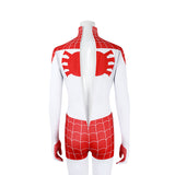Spider-Man Mary Jane Watson Earth-18119 Crimson She-Devil Cosplay Costume Halloween Jumpsuit