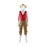One Piece Live Action Season 2 Luffy Cosplay Costume Halloween Outfit Becostume