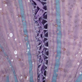 Wicked Witch 2 Glinda Purple Cosplay Costume Halloween Dress Suit BEcostume