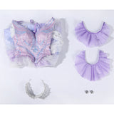 Wicked Witch 2 Glinda Purple Cosplay Costume Halloween Dress Suit BEcostume