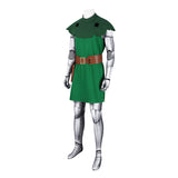 Fantastic Four Doctor Doom Cosplay Costume Halloween Green Jumpsuit Outfit Becostume