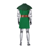Fantastic Four Doctor Doom Cosplay Costume Halloween Green Jumpsuit Outfit Becostume