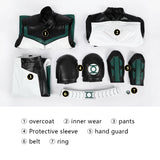 Superman Green White Lantern Cosplay Costume Halloween Outfit Becostume
