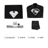 Superman: Legacy Clark Legacy Deluxe Cosplay Costume Black Halloween Suit Becostume