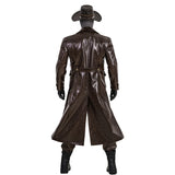 Spider Man Noir Cosplay Costume Halloween Outfit Brown Leather Suit Becostume