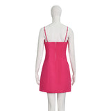 Legally Blonde Elle Woods Replica Cosplay Costume Pink Dress With Bow Outfit Becostume