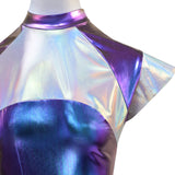 Alien Costume Halloween Alien Costume Metallic For Women Dress With Headband