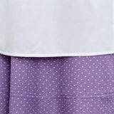 Kids Little House on the Prairie Laura Cosplay Pioneer Purple Dress Polka Dot Colonial Costume