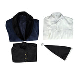 A Christmas Carol Ebenezer Scrooge Cosplay Costume Johnny Victorian Dark Blue Coat Becostume