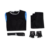 Descendants Wicked Wonderland Evil Cosplay Costume Black Blue Gradient Outfit Becostume