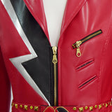Descendants The Rise of Red Cosplay Costume Red Leather Halloween Outfit Becostume