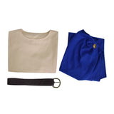 The Odyssey Odysseus Cosplay Costume Blue Cape Ancient Roman Toga Suit Becostume