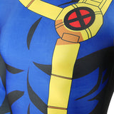 X-Men 97 Cyclops Cosplay Bodysuit Scott Summers Costume Full Body Blue Jumpsuit