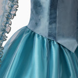 Frankenstein Elizabeth Cosplay Costume Blue Dress Halloween Outfit Becostume