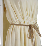 Helen Cosplay Costume The Odyssey Dress Beige Women Halloween Carnival Party Suit Becostume