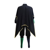 The Freak Circus Harlequin Cosplay Costume Jester Green Halloween Outfit BEcostume