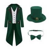 Wicked Wizard Cosplay Men's Green Cosplay Costume Halloween Who Cosplay Suit BEcostume