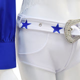Star Cowboy Cheerleader Costume Women High School Cheerleading Uniform Becostume