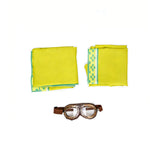 Super Mario Green Desert Poncho With Goggles Cosplay Costume Luigi Outfit Becostume