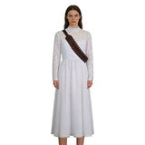 Ready Or Not Grace Cosplay Costume Women's White Wedding Dress Becostume