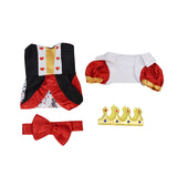 Alice in Wonderland Queen of Hearts Dress Fancy Halloween Woman Kids Outfit Becostume
