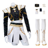 Kpop Demon Hunters Zoey Cosplay Costume Golden Black Dance Outfit Becostume