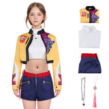 Ready To Ship Kpop Demon Hunters Rumi Kids Cosplay Costume Kids Huntrix Suit Becostume