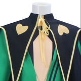 The Freak Circus Harlequin Cosplay Costume Jester Green Halloween Outfit BEcostume
