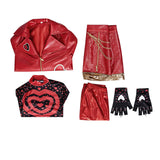 Descendants 5 Red Cosplay Costume Princess Red Leather Halloween Outfit Becostume