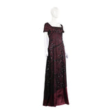 Titanic Rose Dewitt Bukater Women Red Dress Cosplay Costume Halloween Suit