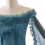 Frankenstein Elizabeth Cosplay Costume Blue Dress Halloween Outfit Becostume
