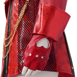 Descendants The Rise of Red Cosplay Costume Red Leather Halloween Outfit Becostume