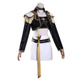 Kpop Demon Hunters Mira Cosplay Costume Black Golden Halloween Huntrix Outfit Becostume