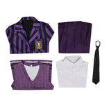 Enid Sinclair School Uniform The Addams Family Wednesday Purple Dress Cosplay Costumes