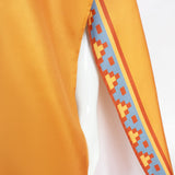 Super Mario Orange Desert Poncho With Goggles Cosplay Costume Mario Outfit Becostume