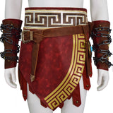 Becostume Martial Deity Kratos Cosplay Costume Spartan Warrior Leather Battle Outfit