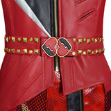 Descendants The Rise of Red Cosplay Costume Red Leather Halloween Outfit Becostume