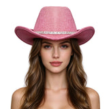 Dolly Parton Cosplay Country Singer Pink Fringe Cowgirl Suit Western Halloween Outfit with Hat
