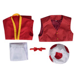 The Super Mario Bros. Movie Toad Cosplay Costume Red Robe Halloween Suit Becostume