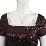 Titanic Rose Dewitt Bukater Women Red Dress Cosplay Costume Halloween Suit