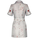 Silent Hill Nurse Cosplay Costume Scary White Halloween Outfit Becostume