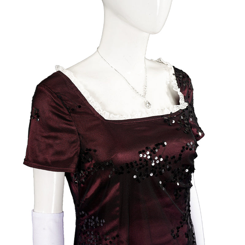 titanic rose red dress Titanic Rose Dewitt Bukater Women Red Dress Cosplay Costume Halloween – Becostume