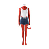 Dispatch Malevola Cosplay Costume Red Jumpsuit Halloween Female Outfit Becostume