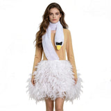 White Chicks White Flamingo Cosplay Costume Women Halloween Party Fancy Dress Becostume